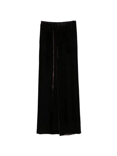 Antonelli Tazio Velvet Trousers In Purple