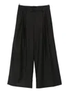 Antonelli Tenerife Pleated Palazzo Pants In Gray