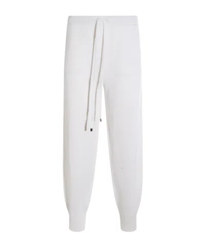 Antonelli Tie-up Knitted Track Pants In White