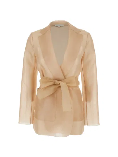Antonelli Tie-waist Blazer In Neutral