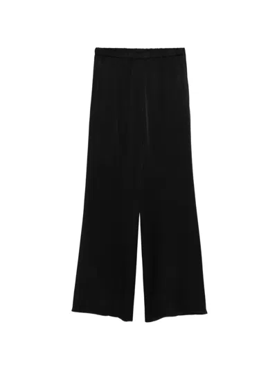 Antonelli Tiete Elasticated-waistband Palazzo Pants In Black