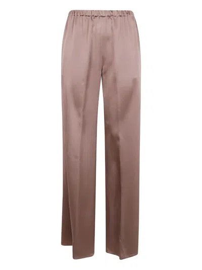 Antonelli Elastic Waist Casual Pants In Brown
