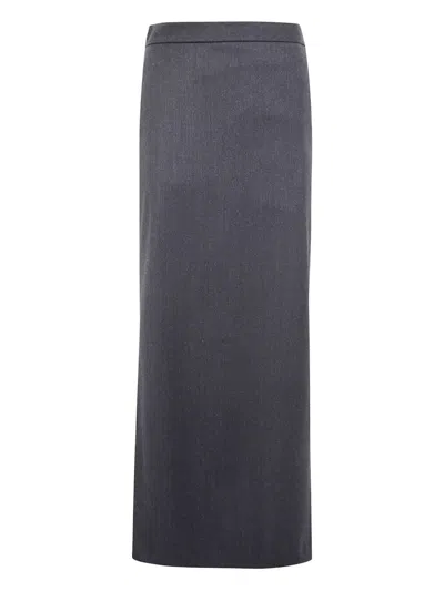 ANTONELLI "TIMBALLO" SKIRT,P8236.875B 911 DARK GREY