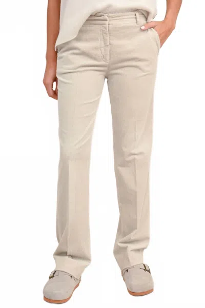 Antonelli Timothy Corduroy Pants In Cream In White