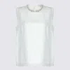 Antonelli Fringed-trim Top In Gray