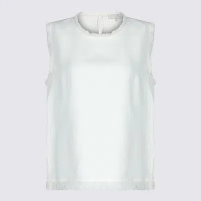 Antonelli Fringed-trim Top In White