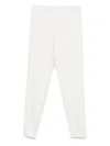 Antonelli Pleated Zipper Casual Pants In White