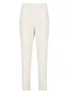 Antonelli Ivory Silk Pants In White