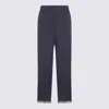 Antonelli Blue Linen Pants In Blue