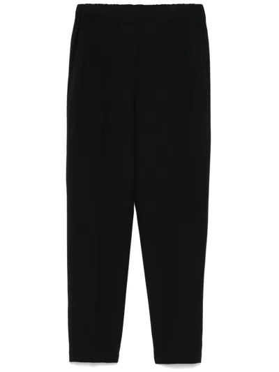 Antonelli Pressed-crease Trousers In Black