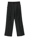 Antonelli Pleated Trousers In Black