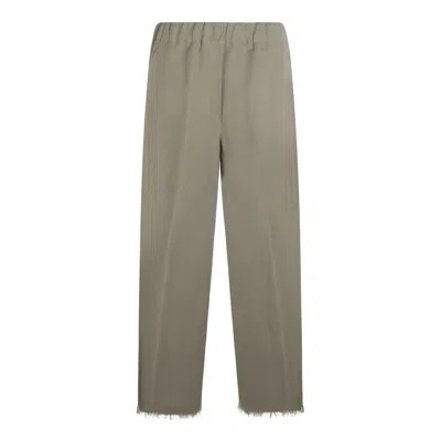 Antonelli Elastic Waistband Casual Pants In Gray