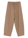 Antonelli Drawstring-waist Trousers In Brown