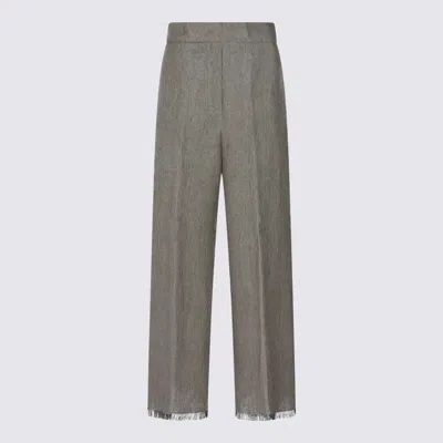 Antonelli Trousers Khaki In Gray
