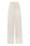 ANTONELLI ANTONELLI TULIPANO - LINEN WIDE TROUSERS