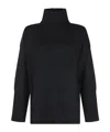 Antonelli Turtleneck Long Sleeve Sweater In Black