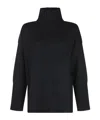 Antonelli Turtleneck Long Sleeve Sweater In Black