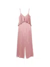 Antonelli Spaghetti Strap Bodysuit In Pink