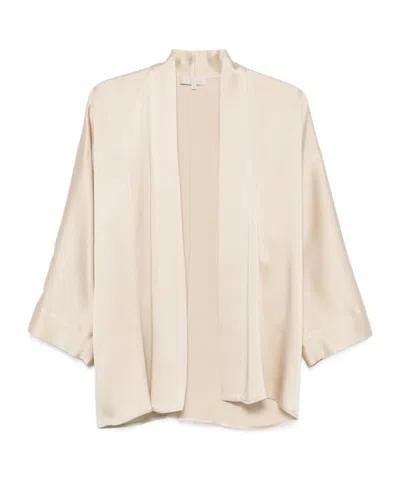 Antonelli V-neck Long Sleeve Shirt In Neutral