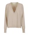 Antonelli V-neck Long-sleeved Sweater In Brown