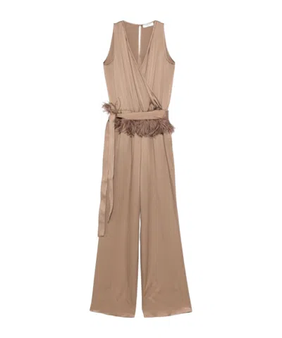 ANTONELLI V-NECK SLEEVELESS JUMPSUIT