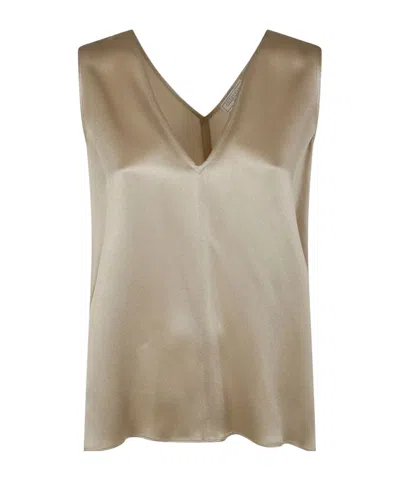 ANTONELLI ANTONELLI V-NECK SLEEVELESS TOP