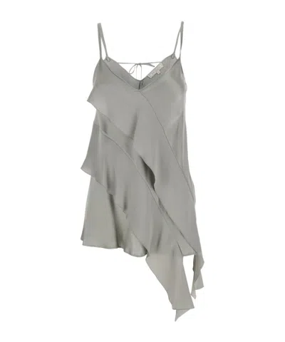 ANTONELLI ANTONELLI DANIMARCA TOP WITH ASYMMETRIC RUFFLE