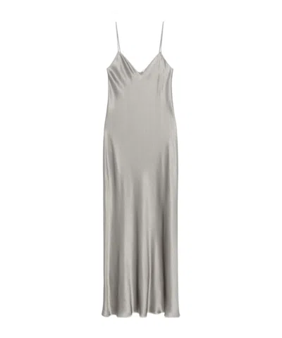 Antonelli V-neck Strapless Dress In Gray
