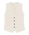 Antonelli V-neck Vest In White