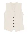 Antonelli V-neck Vest In White