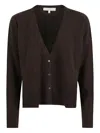 Antonelli V-neck Wool Cardigan In Brown