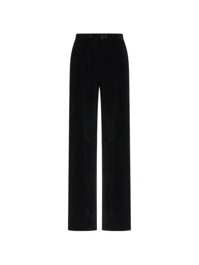 Antonelli Velvet Straight-leg Trousers In Neutral