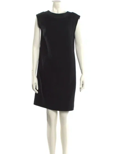 Pre-owned Antonelli Virgin Wool Mini Dress In Black