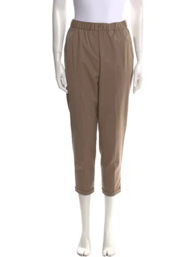 Pre-owned Antonelli Virgin Wool Straight Leg Pants In Neutral