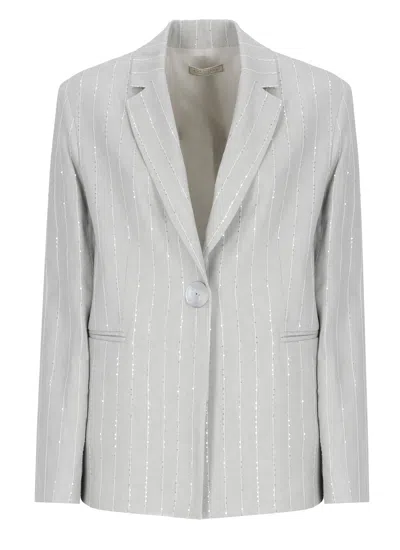 ANTONELLI VISCOSE AND LINEN GAIA JACKET