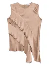 Antonelli Sandal-toe Sleeveless Vest In Brown