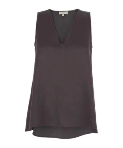 Antonelli V-neck Blouse In Brown