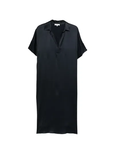 Antonelli V-neck Short-sleeve Dress In Black