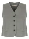 Antonelli Welt-pockets Waistcoat In Gray