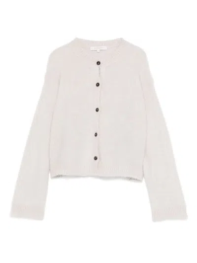 ANTONELLI WHITE KNITTED CARDIGAN