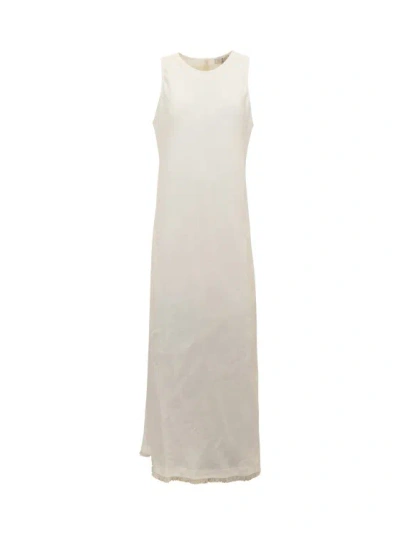 Antonelli White Linen Milton Dress
