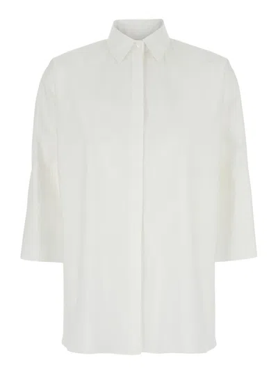 ANTONELLI ANTONELLI WHITE LINEN SHIRT
