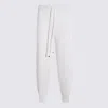 Antonelli Relaxed-fit White Cotton Pants With Drawstring Waist In Multi