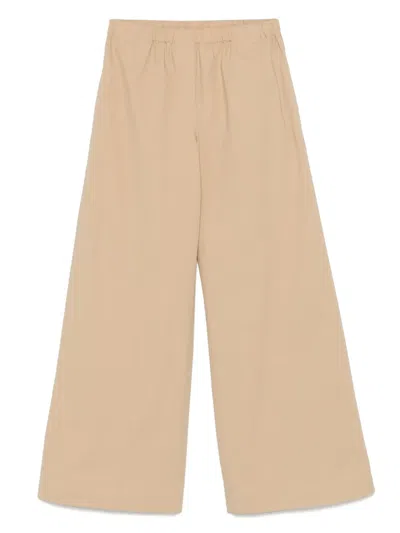Antonelli Wide-leg Trousers In Neutrals