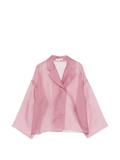 Antonelli Wide Sleeve Jacket In Pink