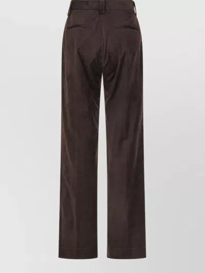 Antonelli Wide-leg Trousers In Brown