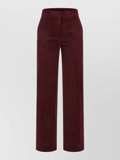 Antonelli Wide-leg Trousers In Burgundy