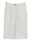 Antonelli Wisky Button Skirt In Gray