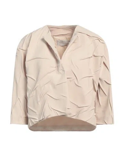 Antonelli Woman Blazer Beige Size 4 Polyester, Elastane