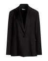 Antonelli Woman Blazer Black Size 10 Polyester, Elastane In Black